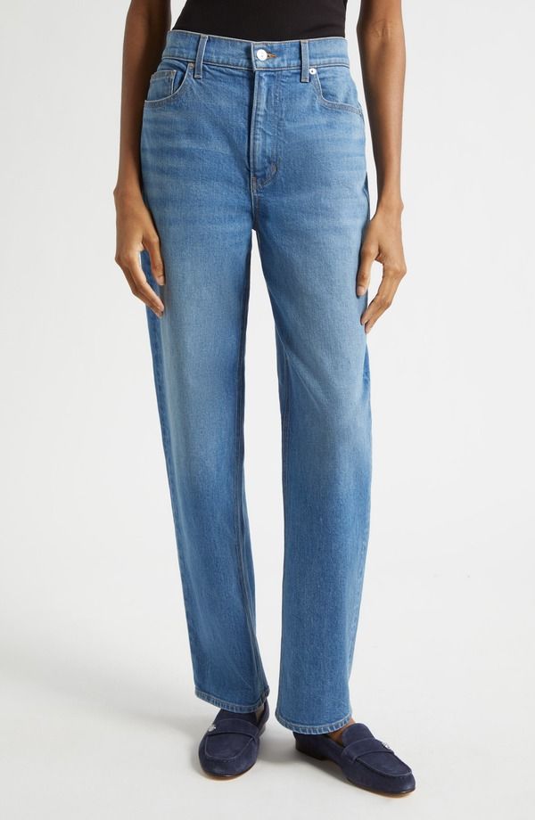 ヴェロニカ ベアード レディース ボトムス デニムパンツ ジーンズ Veronica Beard Harley Barreleg Jeans RIVER WIND