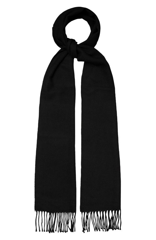 エトン メンズ アクセサリー マフラー・ストール・スカーフ ウール Eton Herringbone Merino Wool Scarf BLACK ブラック 40,170円