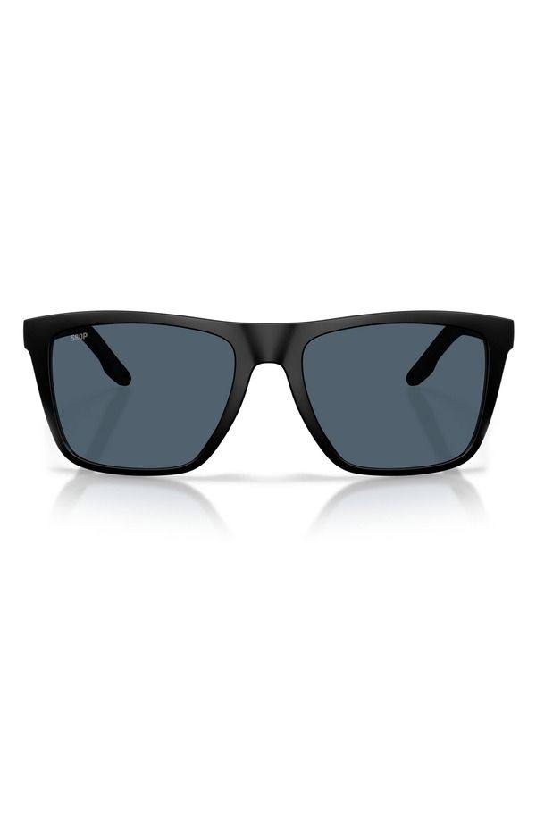 コスタデルマール メンズ アクセサリー サングラス・アイウェア Costa Del Mar Mainsail XL 59mm Polarized Square Sunglasses MATTE BLA