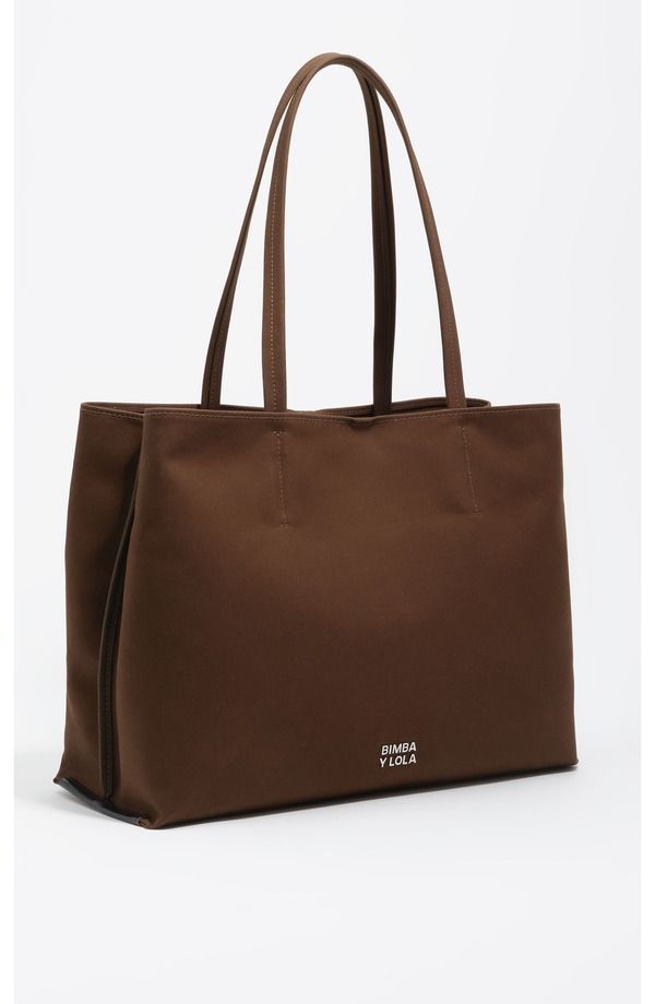 ビンバイローラ レディース バッグ ナイロン Bimba y Lola Checked Nylon Chihuahua Shopper Bag DAR KHAKI カーキ