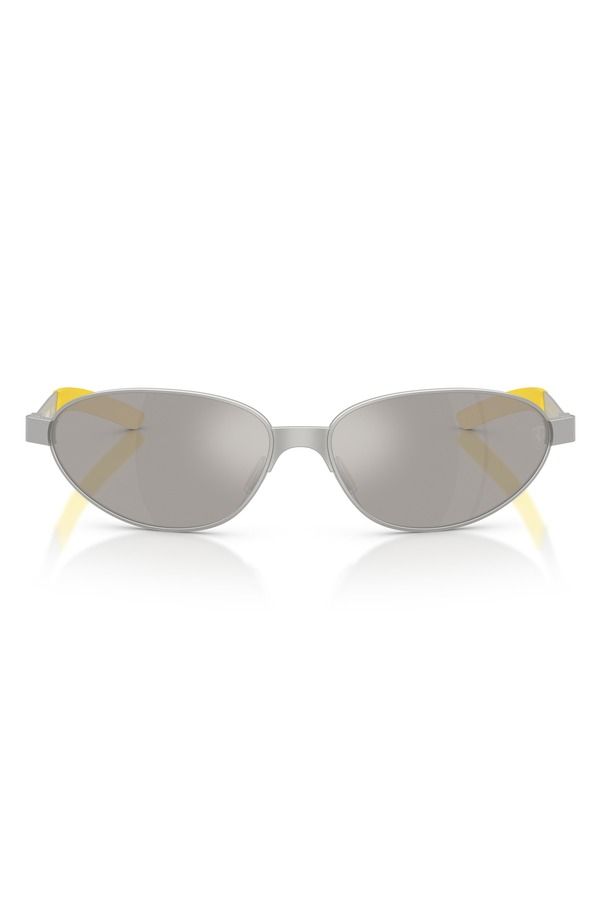 スクーデリア フェラーリ メンズ アクセサリー サングラス・アイウェア Scuderia Ferrari 64mm Oversize Oval Sunglasse sILVER MATTE GREY