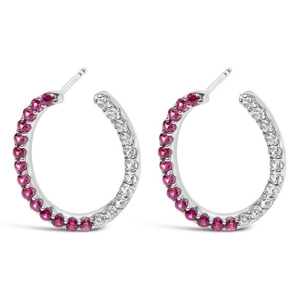 ハウスオブブリリアンス レディース アクセサリー ピアス・イヤリング Haus of Brilliance Sterling Silver Lab Created Ruby and White Sap 41,470円