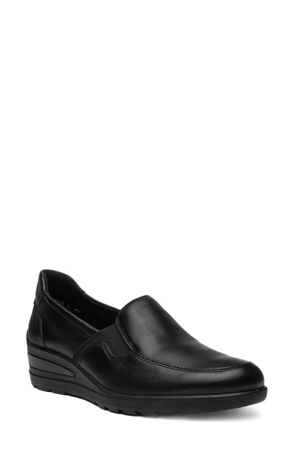 アラ レディース シューズ スニーカー ローファー ara Zen Wedge Loafer Women BLACK ブラック