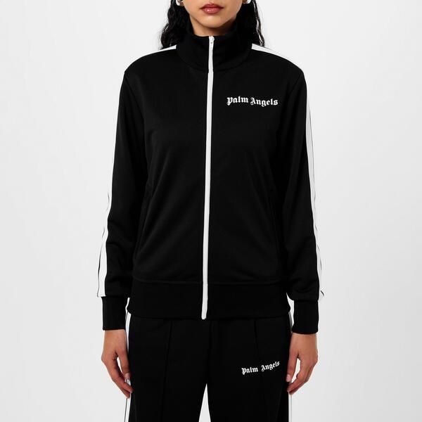 パーム・エンジェルス レディース アウター ジャケット・ブルゾン Palm Angels Track Zip Jacket BlackWht 1001 ブラック