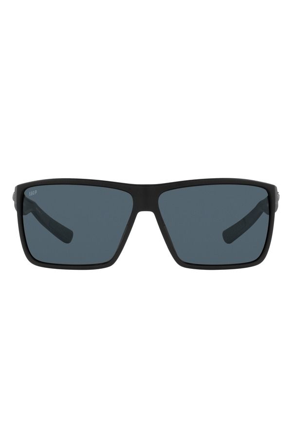 コスタデルマール メンズ アクセサリー サングラス・アイウェア Costa Del Mar 63mm Polarized Oversize Rectangular Sunglasses MATTE B