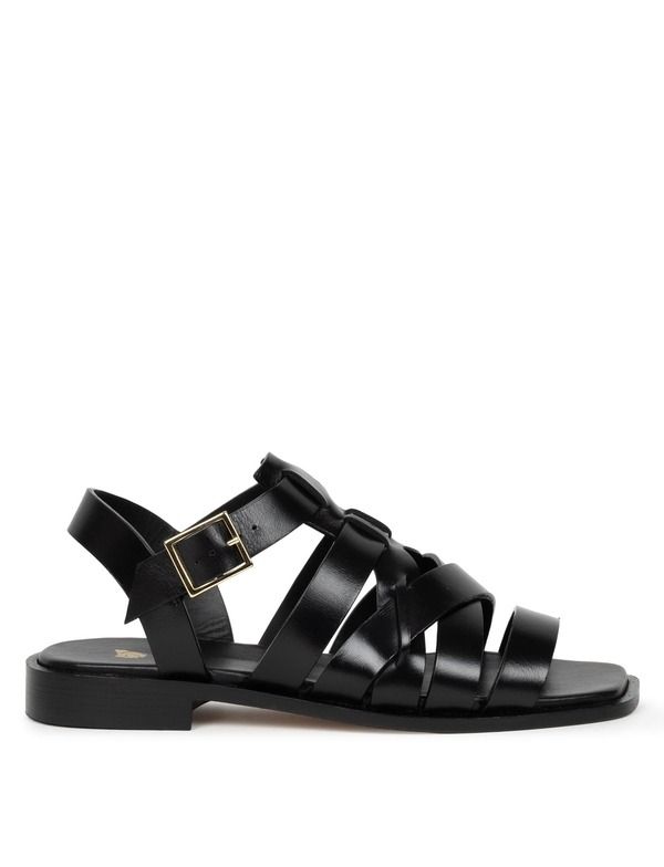 ボビーズ レディース シューズ サンダル Bobbies Marlis Flat Sandals Women Absolute Black ブラック