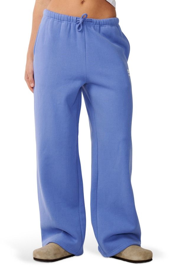 リップカール レディース ボトムス カジュアルパンツ ワイドレッグ スウェットパンツ Rip Curl Surf Puff Wide Leg Sweatpants MID BLUE ブルー
