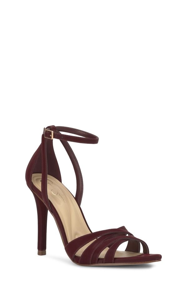 ジェシカシンプソン レディース シューズ サンダル アンクル Jessica Simpson Calisankle Strap Sandal Women DARK CHERRY