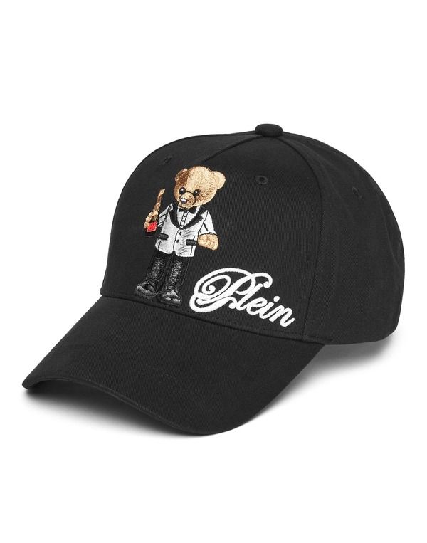 フィリッププレイン レディース アクセサリー 帽子 キャップ PHILIPPLEIN Baseball Cap Teddy Unisex black ブラック