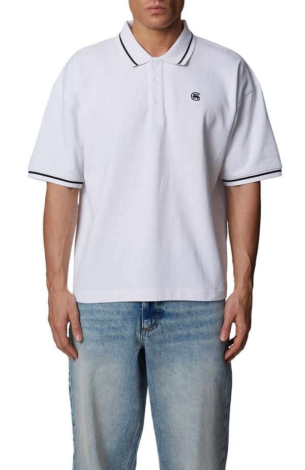 グッドフォーナッシング メンズ トップス シャツ Good For Nothing Oversized Polo White ホワイト