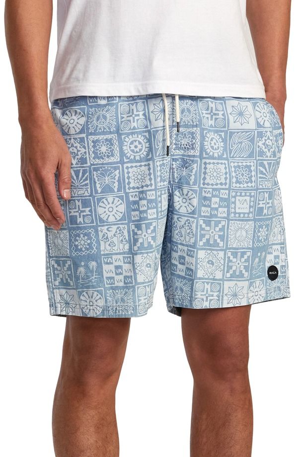 ルーカ メンズ ボトムス ハーフパンツ・ショーツ ショートパンツ コットン キャップ ケープ RVCA Escape Cotton Chambray Drawstring Shorts LIGHT B