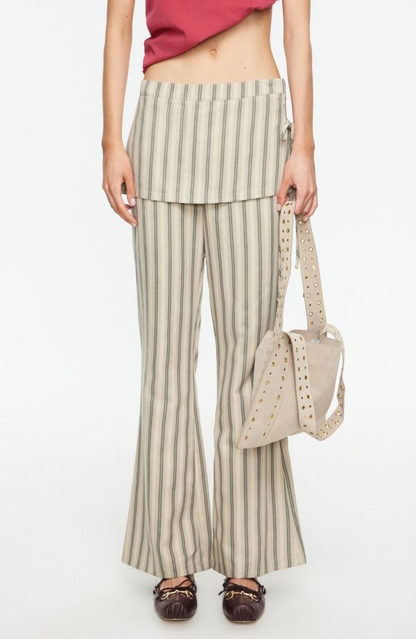 ライオネス レディース ボトムス レギンス パンツ LIONESS Alpine Flare Pants BEIGE STRIPE ベージュ 15,525円