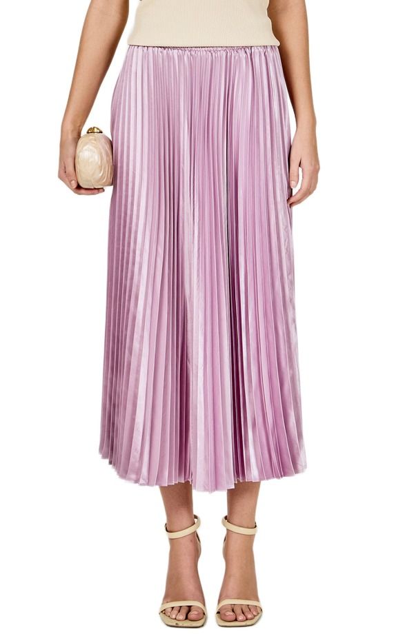 エンドレスローズ レディース ボトムスカート プリーツ Endless Rose Sunburst Pleated Skirt LILAC ライラック