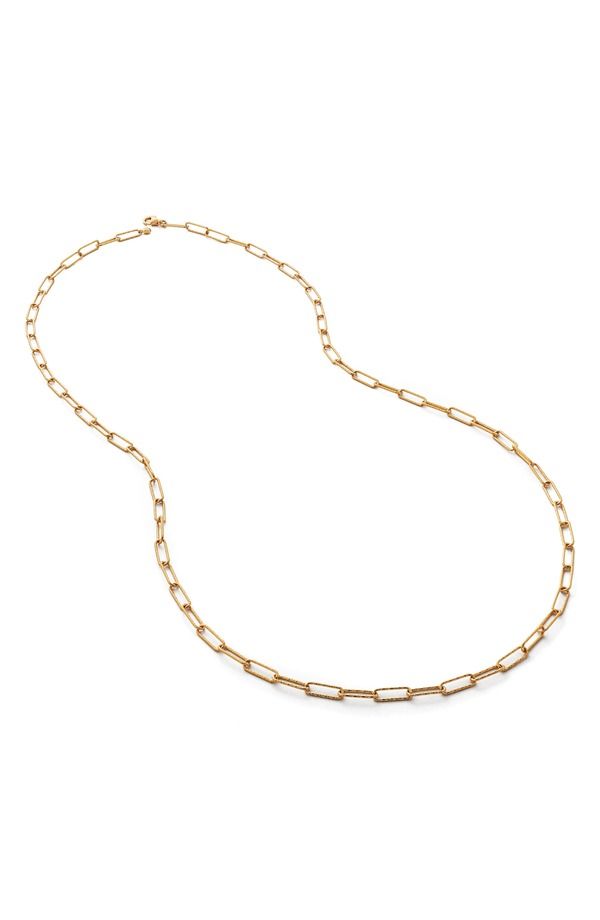 モニカヴィナダー レディース アクセサリー ネックレス・チョーカー レース Monica Vinader Alta Textu red Chainecklace 18CT GOLD VERMEIL O