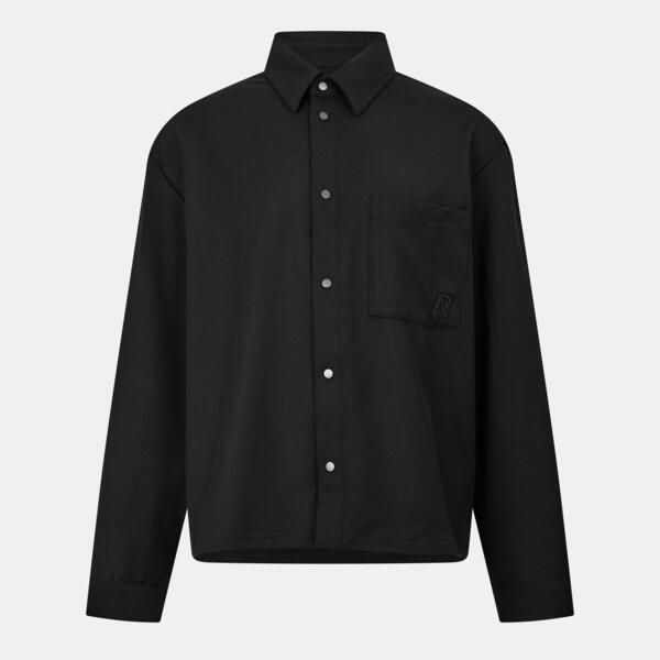 リプレゼント メンズ トップス シャツ Represent Menstructu red Overshirt Black ブラック