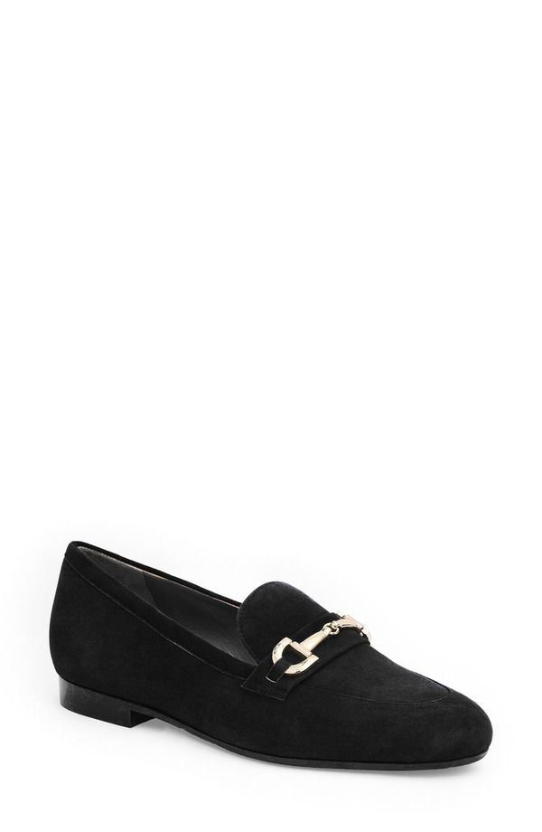 ブルーノマグリ レディース シューズ パンプス ローファー Bruno Magli Lumera Bit Loafer Women BLACK SUEDE ブラック