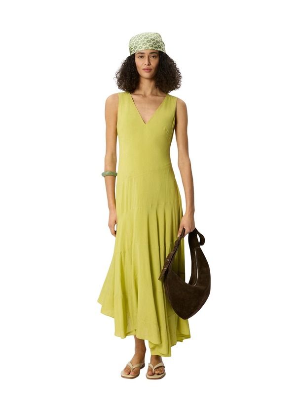 ホイッスルズ レディース トップス ワンピース Vネック ティアード ミディ ノースリーブ Whistles VNeck Tie red Sleeveless Midi Dress Pale Gree