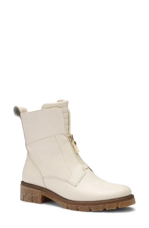 アラ レディース シューズ ブーツ・レインブーツ レザー ara Deon Leather Bootie Women BEIGE ベージュ