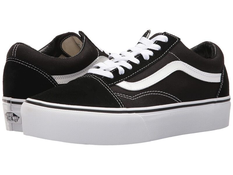 バンズ メンズ シューズ スニーカー プラットフォーム Vans Old Skool Platform BlackWhite ホワイト