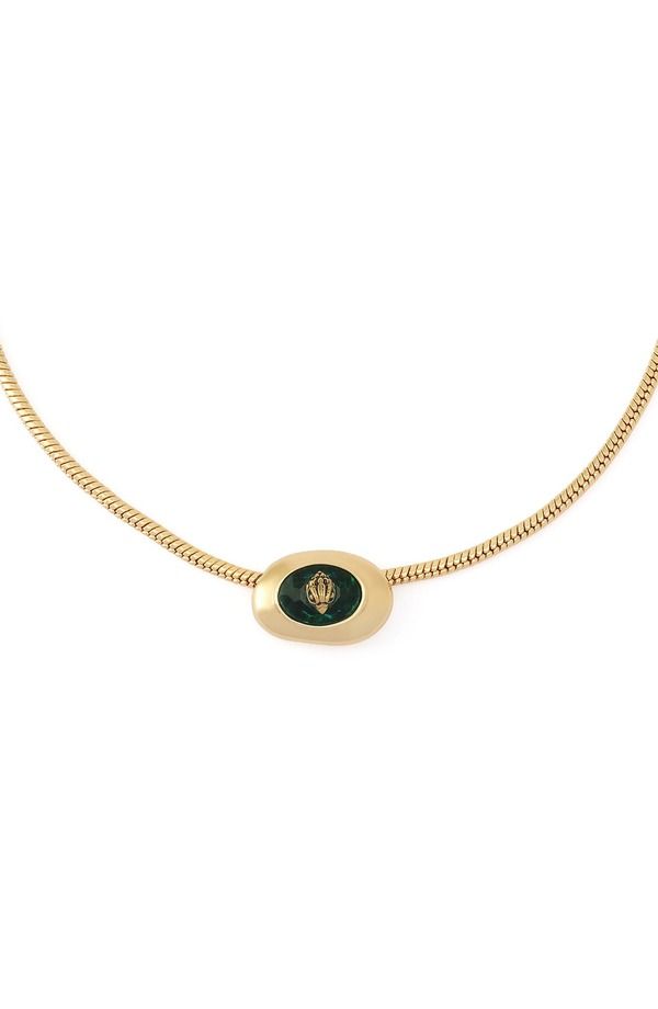 カートジェイガーロンドン レディース アクセサリー ネックレス・チョーカー レース Kurt Geiger London Bezel Stone Short Pendant Necklace GREE