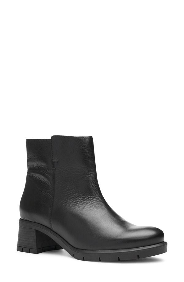 アラ レディース シューズ ブーツ・レインブーツ ara Plum Side Zip Bootie Women BLACK ブラック