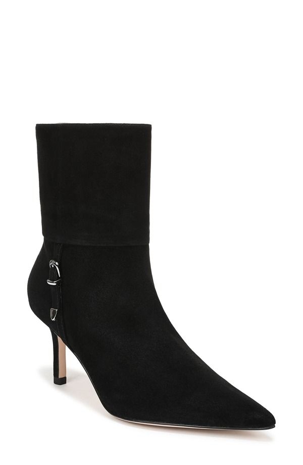 フェイバリット ドーター レディース シューズ ブーツ・レインブーツ Favorite Daughter Tamra Pointed Toe Bootie Women BLACK SUEDE ブラック