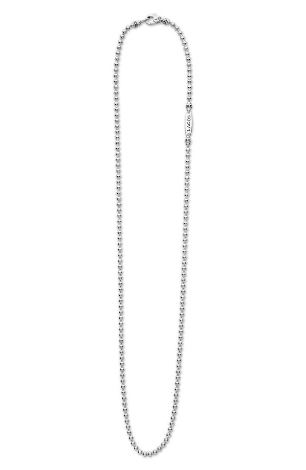 ラゴス レディース アクセサリー ネックレス・チョーカー レース LAGOS Mensignature Caviar Sterling Silver Beaded Ball Chainecklace