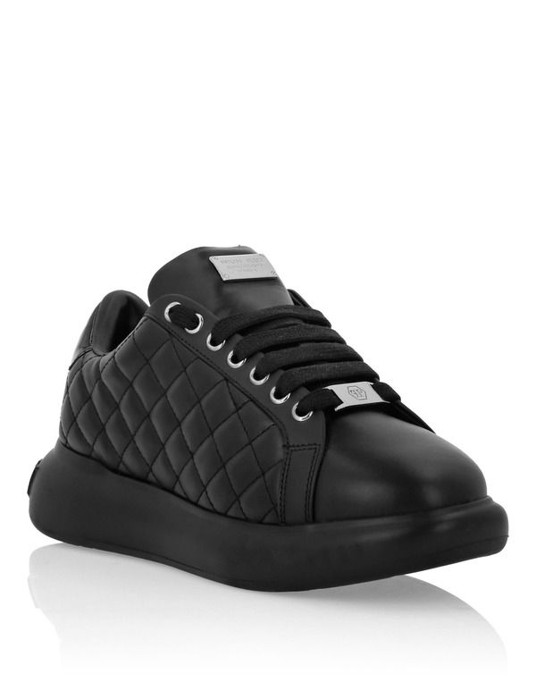 フィリッププレイン レディース シューズ スニーカー PHILIPPLEIN Low Top Sneakers Matelasse Women Women blackblack ブラック