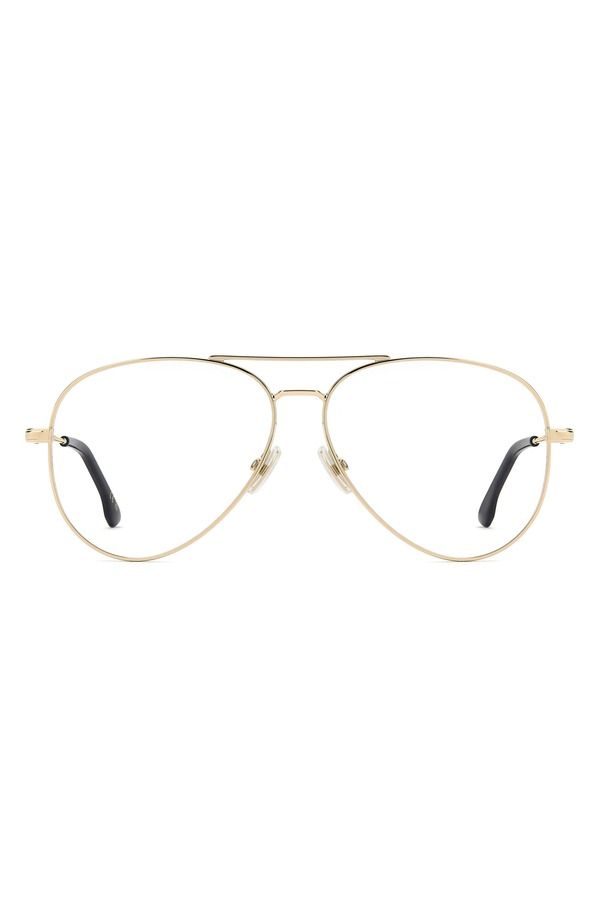 ヴィクトリア ベッカム レディース アクセサリー サングラス・アイウェア Victoria Beckham 58mm Pilot Optical Glasses GOLD ゴールド