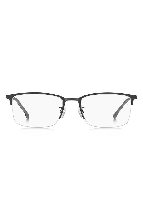 フューゴ メンズ アクセサリー サングラス・アイウェア HUGO 55mm Rectangular Optical Glasses MATTE BLACK ブラック