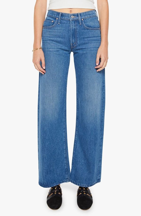 マザー レディース ボトムス デニムパンツ ワイドレッグ ジーンズ MOTHER The Lasso Sneak Wide Leg Jeans BREAKING NEW GROUND