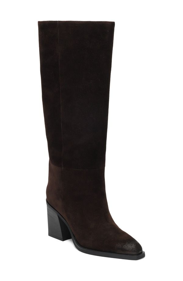 ケネスコール レディース シューズ ブーツ・レインブーツ Kenneth Cole Jackson Knee High Boot Women CHOCOLATE SUEDE チョコレート