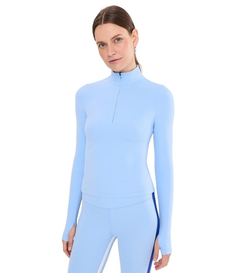 スピリッツフィフティファイブ レディース トップス シャツ ハーフジップ Splits59 Tess Rigor Half Zip Waist Length Skylight
