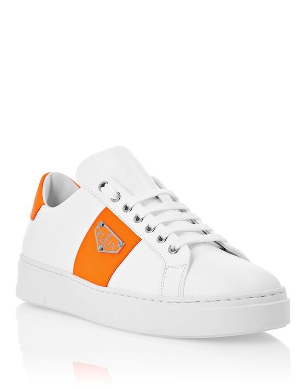 フィリッププレイン レディース シューズ スニーカー PHILIPPLEIN LoTop Sneakers Triangle Plein Unisex Unisex Whiteorangefluo ホ 47,880円