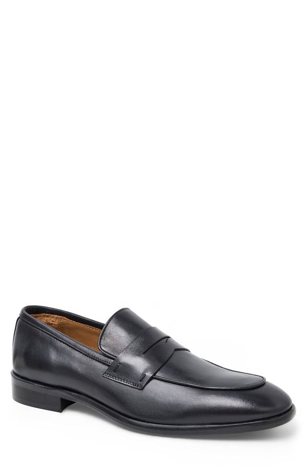 ブルーノマグリ メンズ シューズ ローファー Bruno Magli Vivaldi Penny Loafer Men BLACK LEATHER ブラック