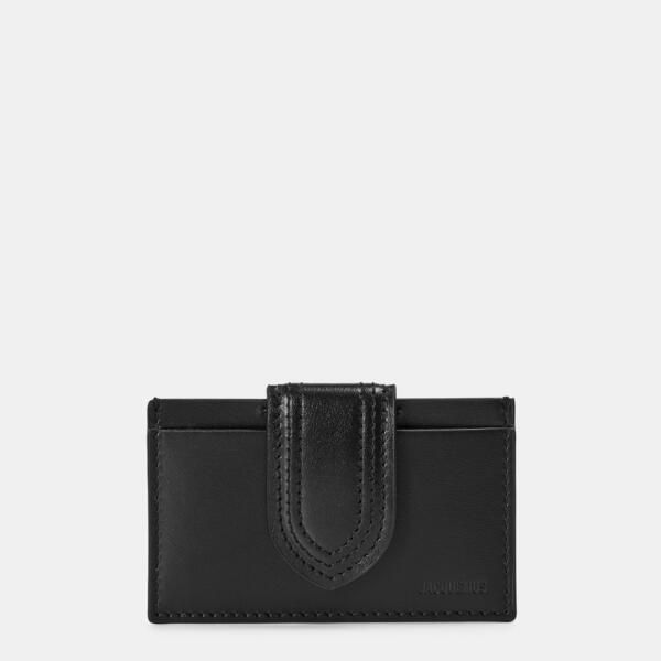 ジャクエムス レディース アクセサリー 財布 Jacquemus Womens Jacquard LE PORT BAMBINO Card Holder Black ブラック