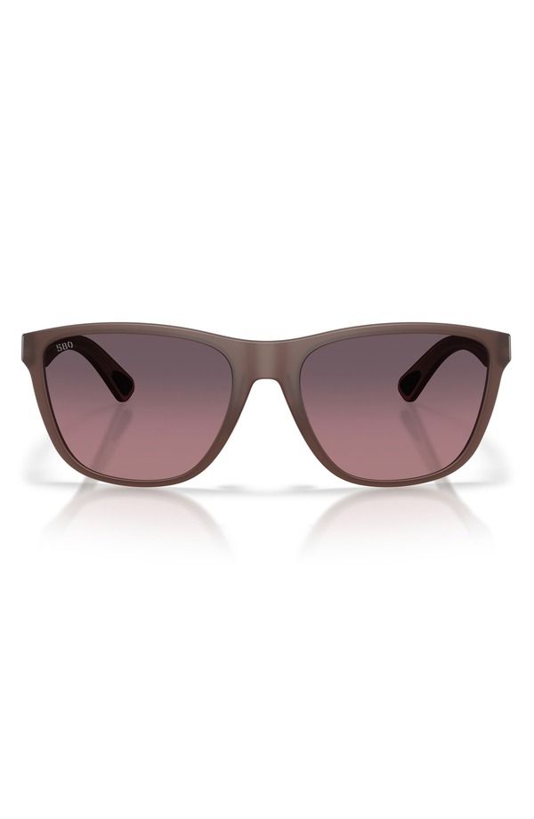 コスタデルマール レディース アクセサリー サングラス・アイウェア Costa Del Mar 57mm Polarized Rectangular SunglassesTORMY SUNSET RO