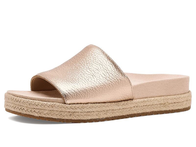バイオニック レディース シューズ サンダル VIONIC Yasmina Bronze Metallic Leather メタリック