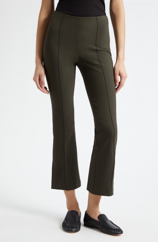 ヴィンス レディース ボトムス レギンス パンツ Vince Mid Rise Crop Flare Pants with Side Split Hem DARK THYME 48,480円