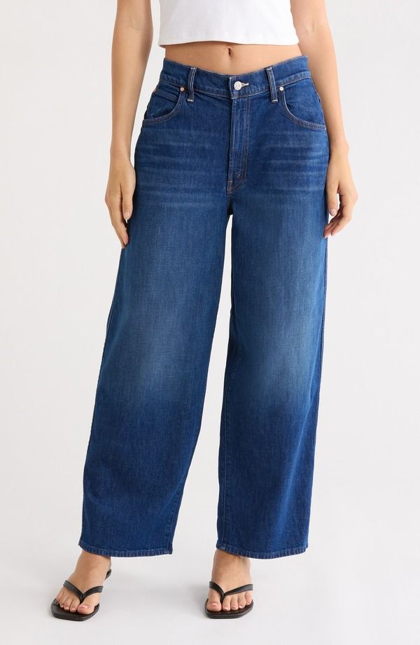 マザー レディース ボトムス デニムパンツ ワイドレッグ ハイウエスト アンクル ジーンズ MOTHER The Delinquent High Waist Ankle Wide Leg Jeans