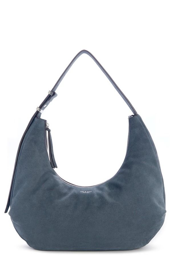 ラグアンドボーン レディース バッグ スエード rag bone Large Hudson Suede Hobo Bag BLUE ブルー