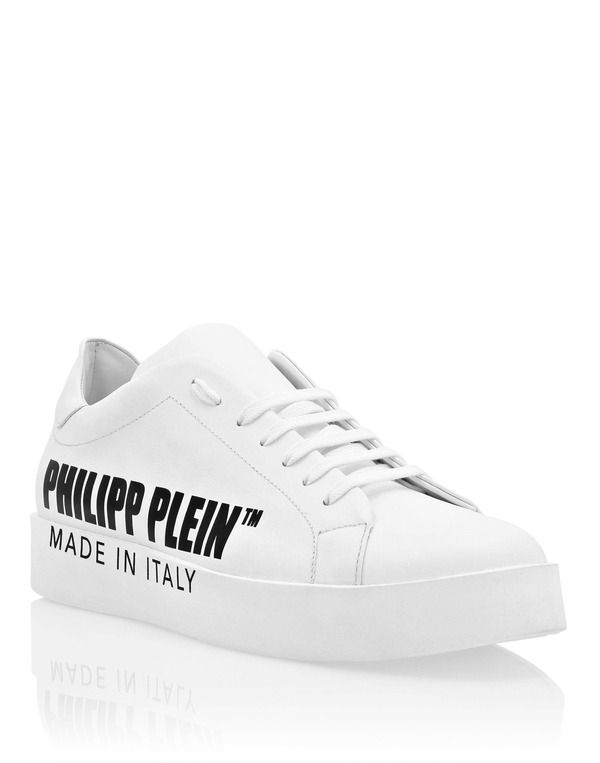 フィリッププレイン メンズ シューズ スニーカー PHILIPPLEIN LowTop Sneakers Luxe Men Men white ホワイト