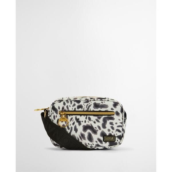 バブアー レディース バッグ Barbour International Womens Boulevard Microssbody Bag Bio Ink Leop
