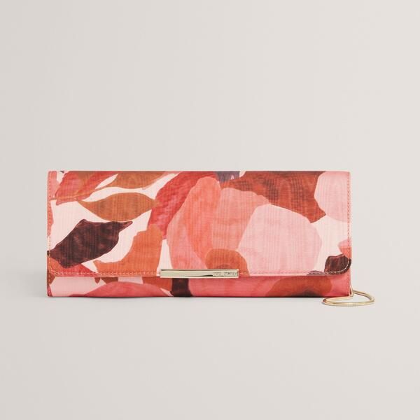 テッドベーカー レディース バッグ フラワー柄 プリント フラワー Ted Baker Womens Floral Print Baguette Clutch Bag DKORANGE オレンジ