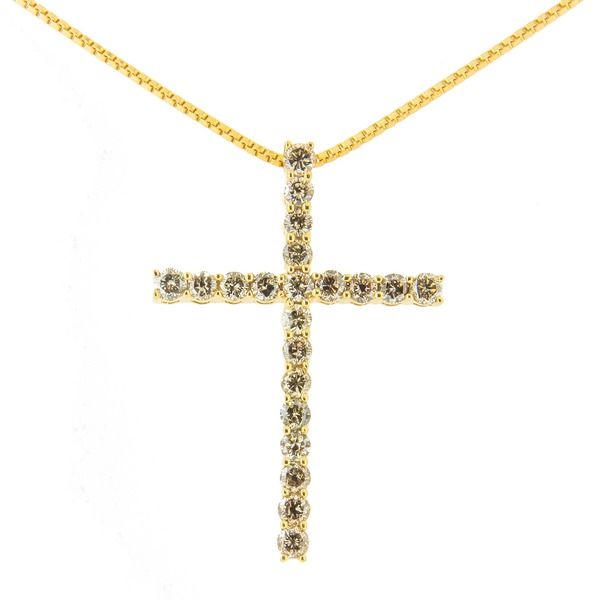 ハウスオブブリリアンス レディース アクセサリー ネックレス・チョーカー レース Haus of Brilliance Silver 10 Cttw Champagne Diamond Gold Cr
