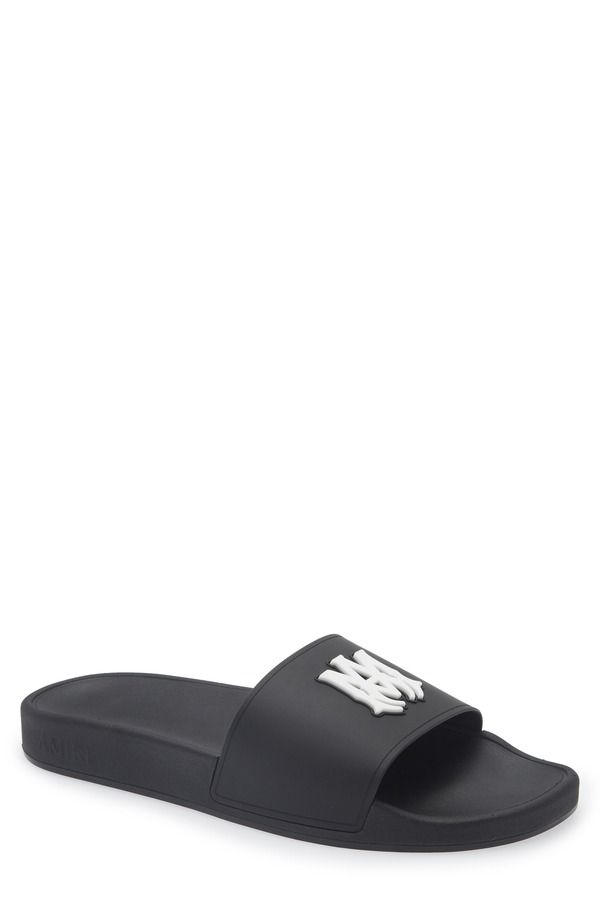 アミリ メンズ シューズ スニーカー サンダル AMIRI MA Pool Slide Sandal Men BLACK ブラック
