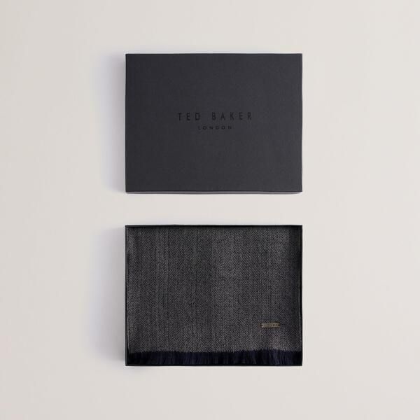 テッドベーカー レディース アクセサリー マフラー・ストール・スカーフ Ted Baker Womens Herringbone Midweight Scarf Navy ネイビー