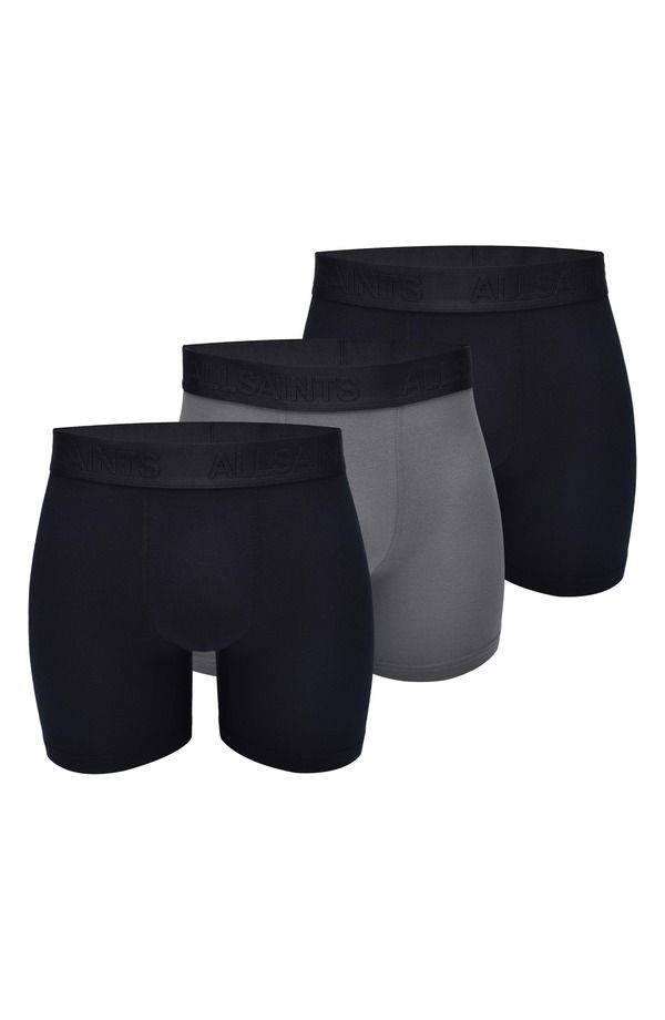 オールセインツ メンズ アンダーウェア ボクサーパンツ AllSaints Assorted 3Pack 5Inch Contour Pouch Boxer Briefs BLACK MULTI ブラ