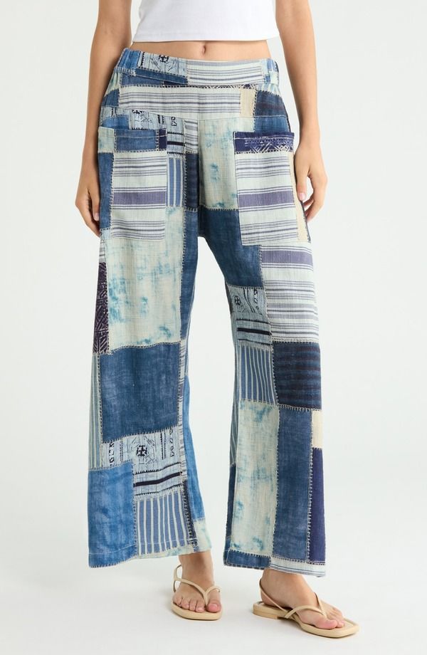フリーピープル レディース ボトムス カジュアルパンツ ワイドレッグ ジーンズ Free People We The Free Symphony Patched Wide Leg Jeans RHYT