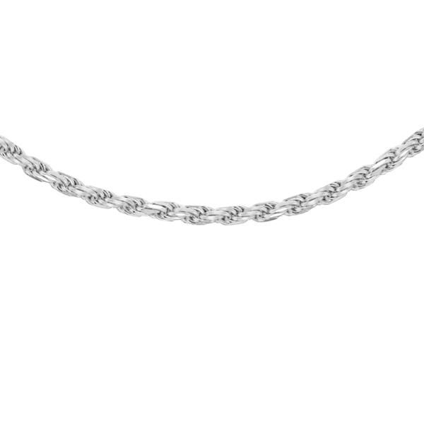 ビー ユー レディース アクセサリー ネックレス・チョーカー Be You Sterling Silver Diamond Cut Rope Chain Sterling Silver シルバー